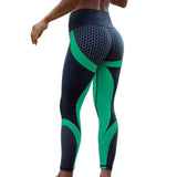 Fitness Sport leggings Women Mesh Print High Waist Legins