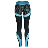 Fitness Sport leggings Women Mesh Print High Waist Legins