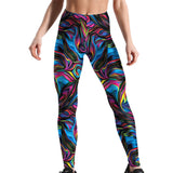 Colorful Flower Digital Printing Leggings